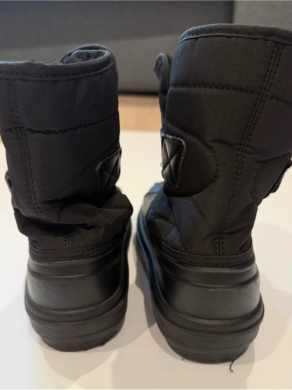 Place Kids Black Waterproof Winter Boots